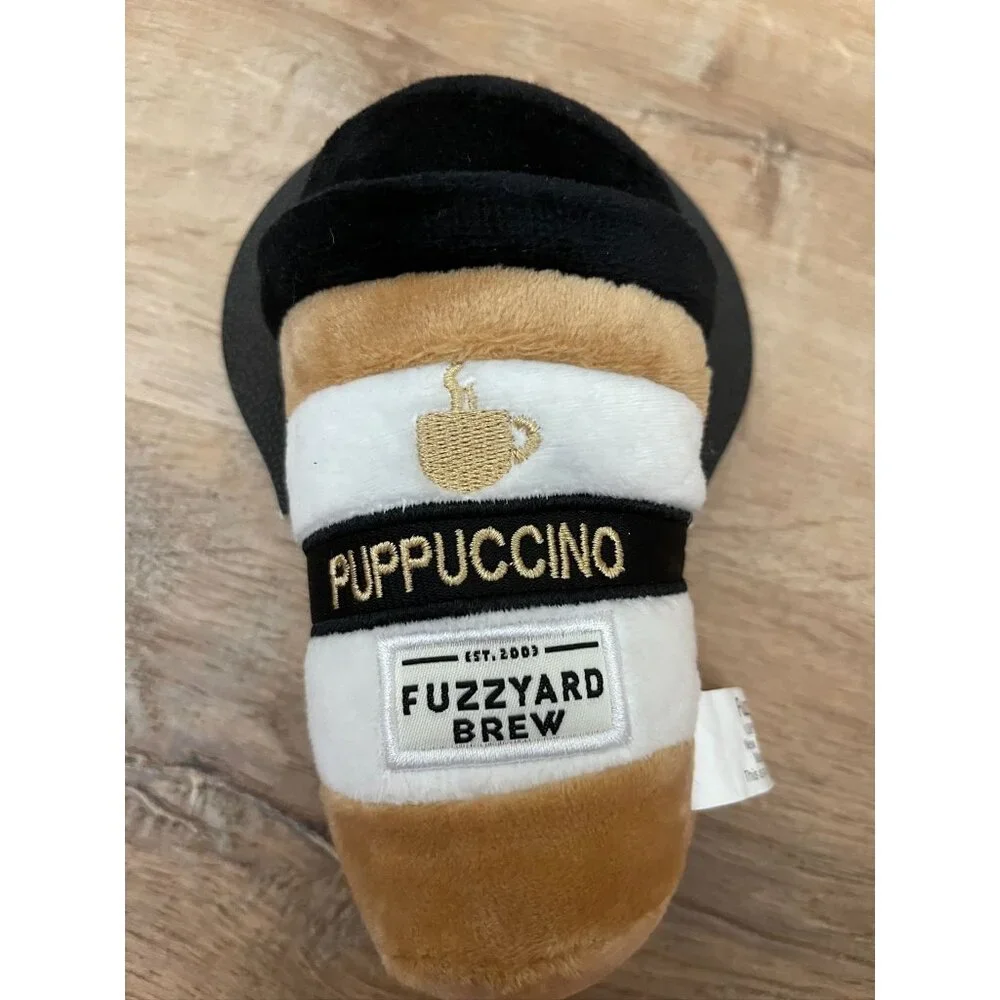 NEW FuzzYard Brew Puppuccino Plush Dog Toy
